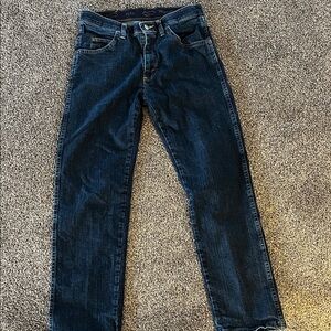 Wrangler Men's Dark Blue Straight Jeans